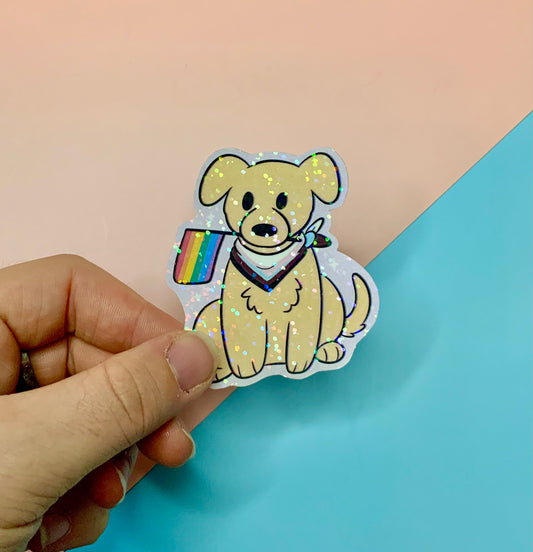 Pride Dog - Holographic Sticker