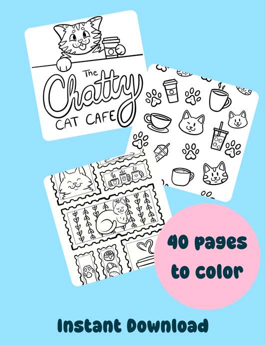 The Official Chatty Cat Coloring Book