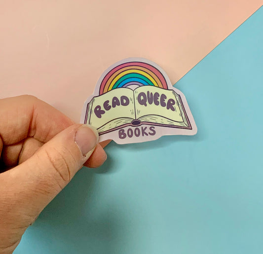 Read Queer Books - Holographic Sticker
