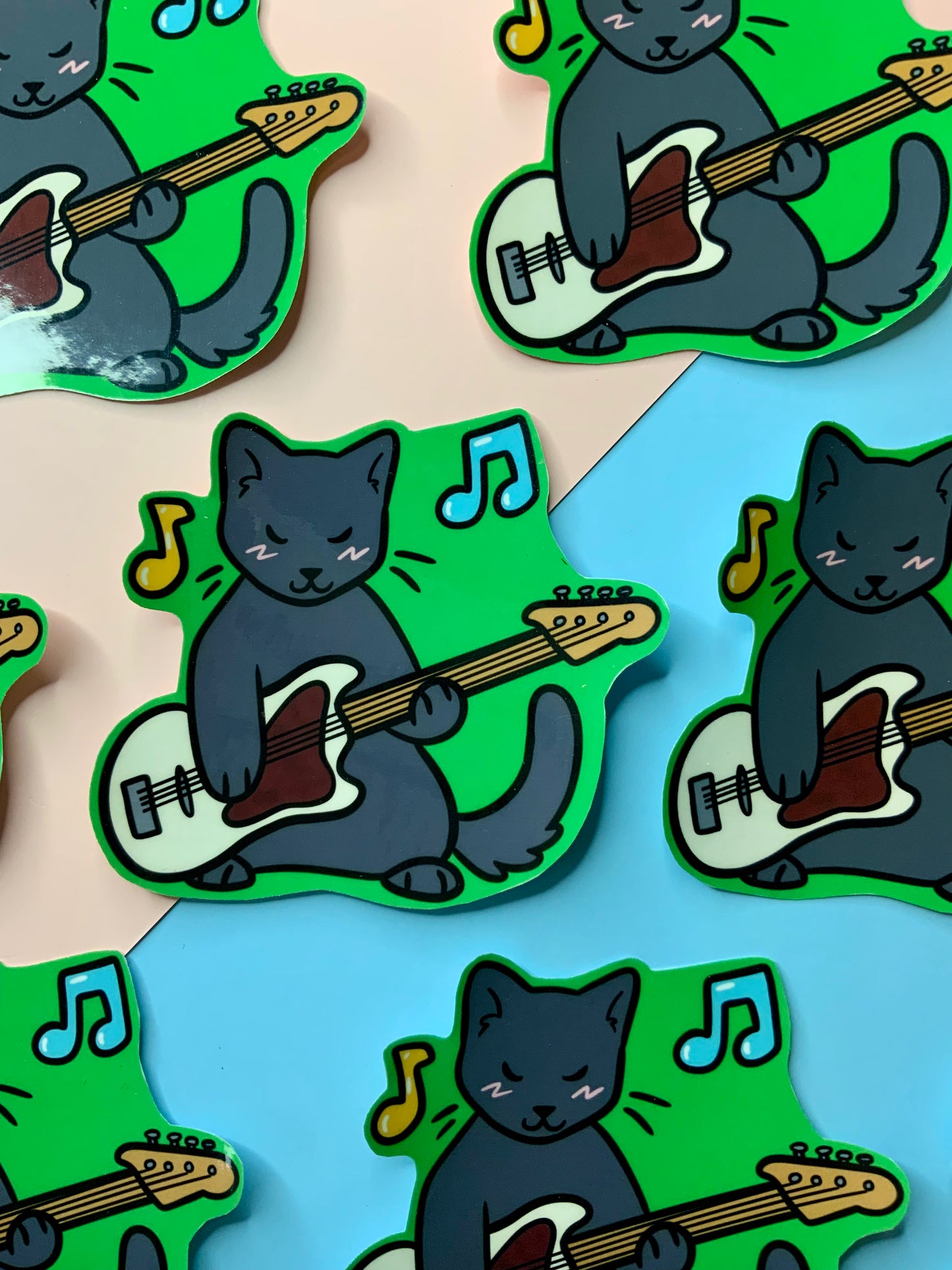 Bass Kitty - Gloss Sticker