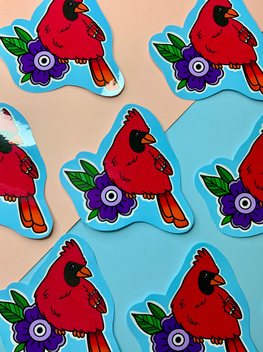 Cardinal - Gloss Sticker