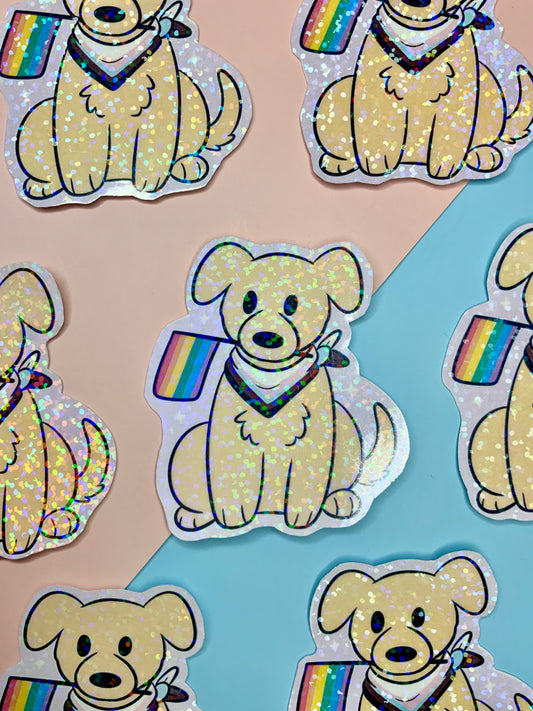 Pride Dog - Holographic Sticker