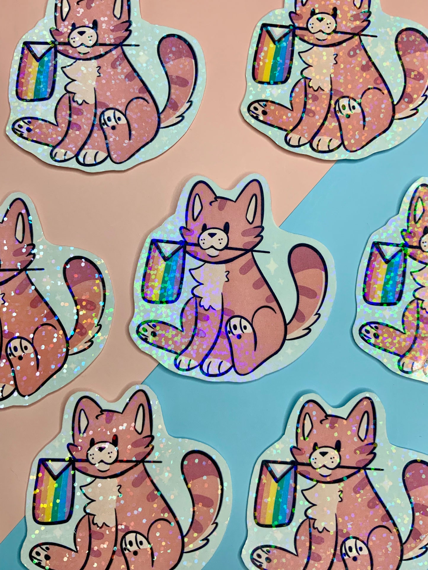 Pride Cat - Holographic Sticker