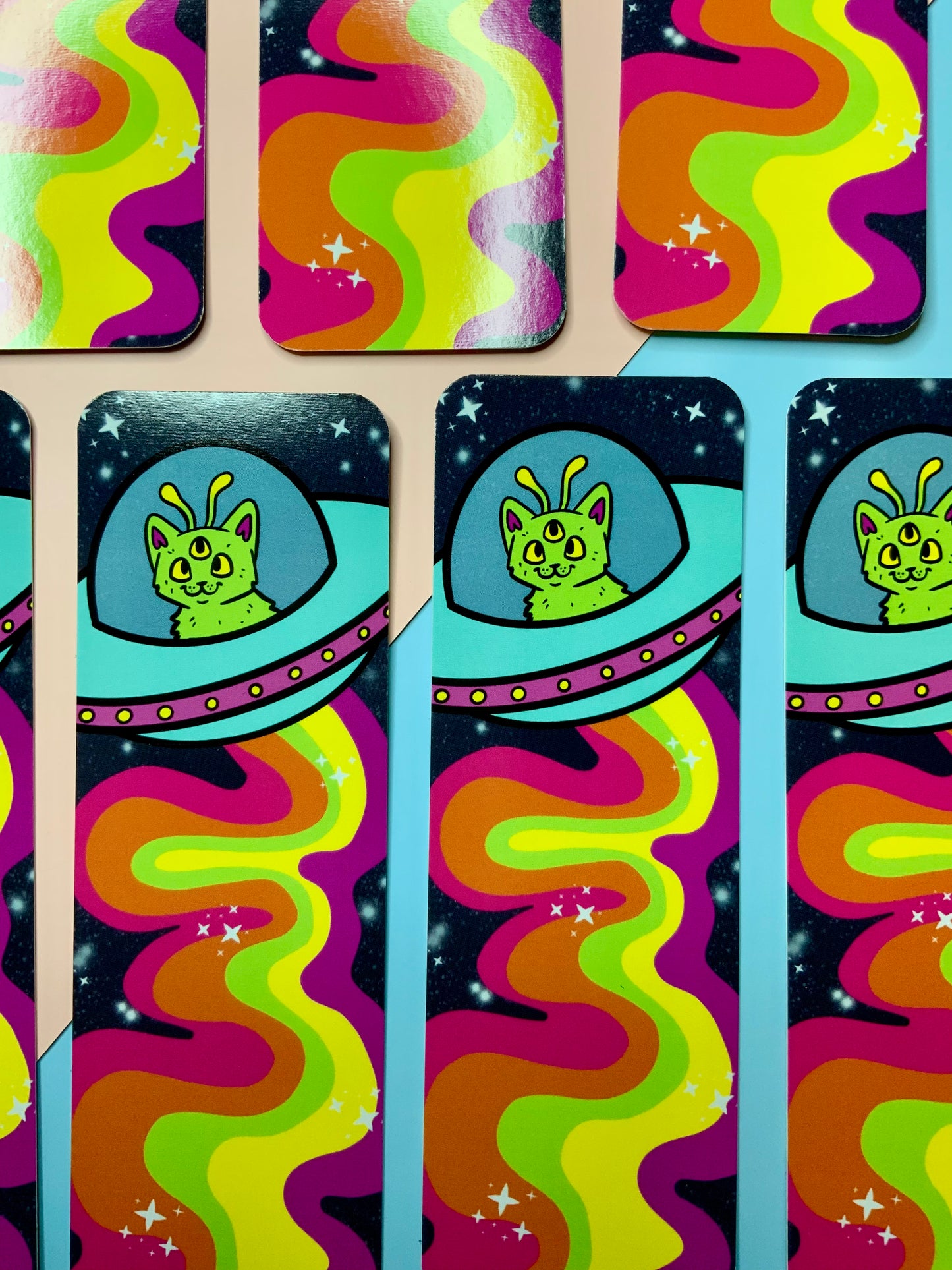 Alien Cat Bookmark