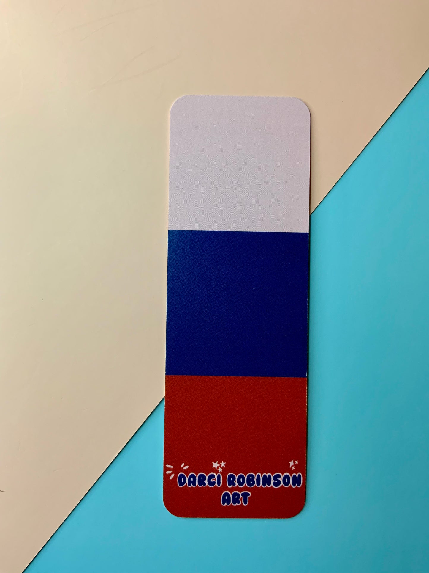 Colorblock Kitty Bookmark