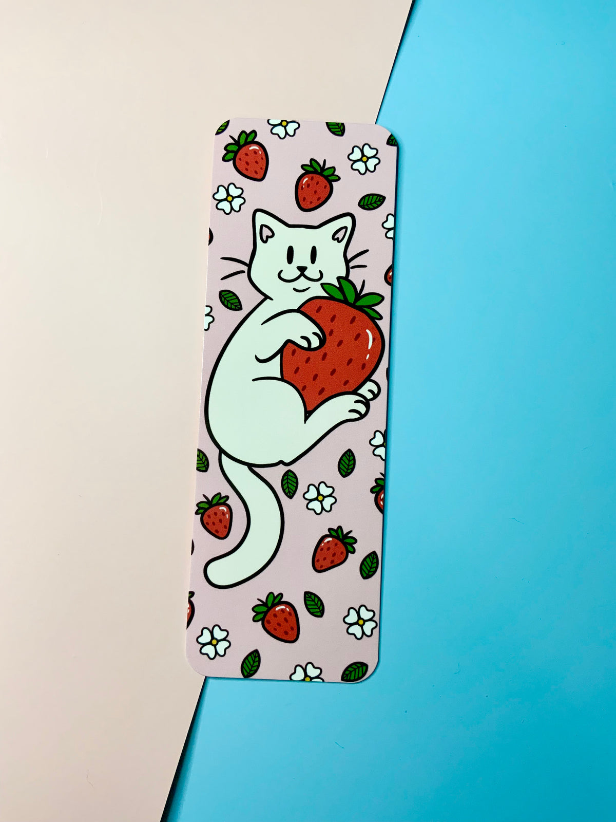 Strawberry Kitty Bookmark