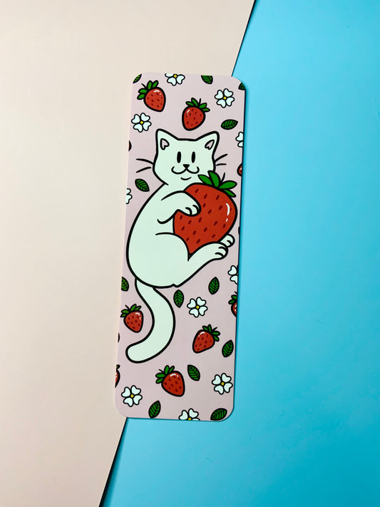 Strawberry Kitty Bookmark
